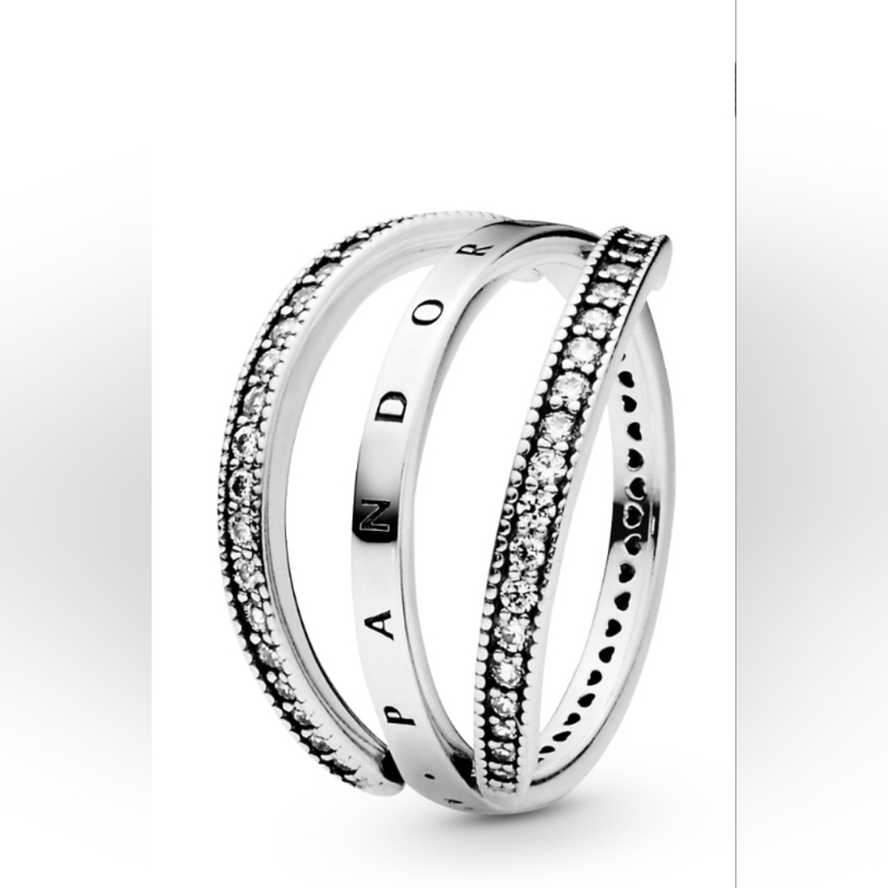 Authentic NEW Pandora Reversible S925 ALE CZ Ring